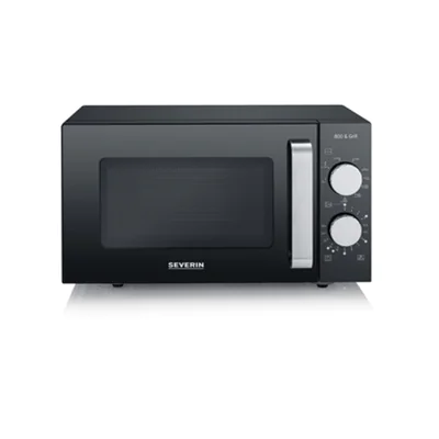 SEVERIN Mikrowelle MW 7762 46,2 x 27 x 39,5 cm (B x H x T) 20l 800W Einschubrost Stahlblech/ABS Kunststoff/Glas