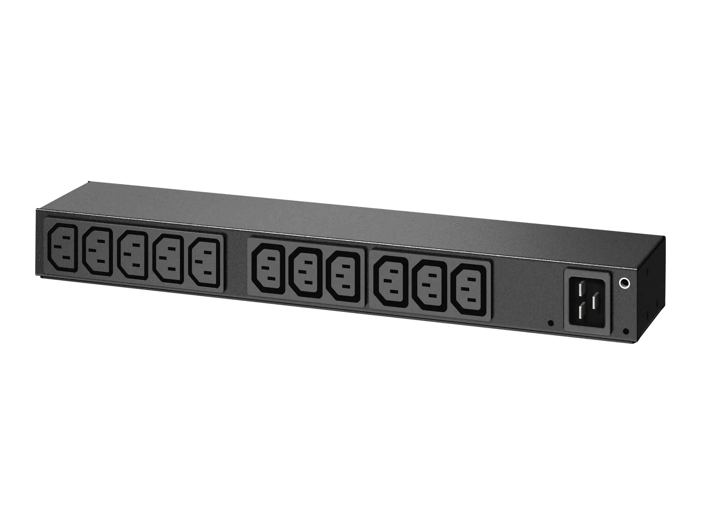APC Basic Rack PDU AP6020A - Stromverteilungseinheit (Rack - einbaufähig) - Wechselstrom 100-240 V - Eingabe, Eingang IEC 60320 C20 - Ausgangsanschlüsse: 13 (IEC 60320 C13) - für P/N: SCL400RMJ1U, SCL500RMI1UC, SCL500RMI1UNC, SMTL1000RMI2UC, SMTL750RMI2UC