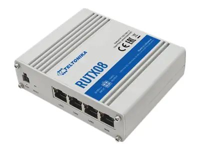 Teltonika RUTX08 - Router 4-Port-Switch - 1GbE - an DIN-Schiene montierbar