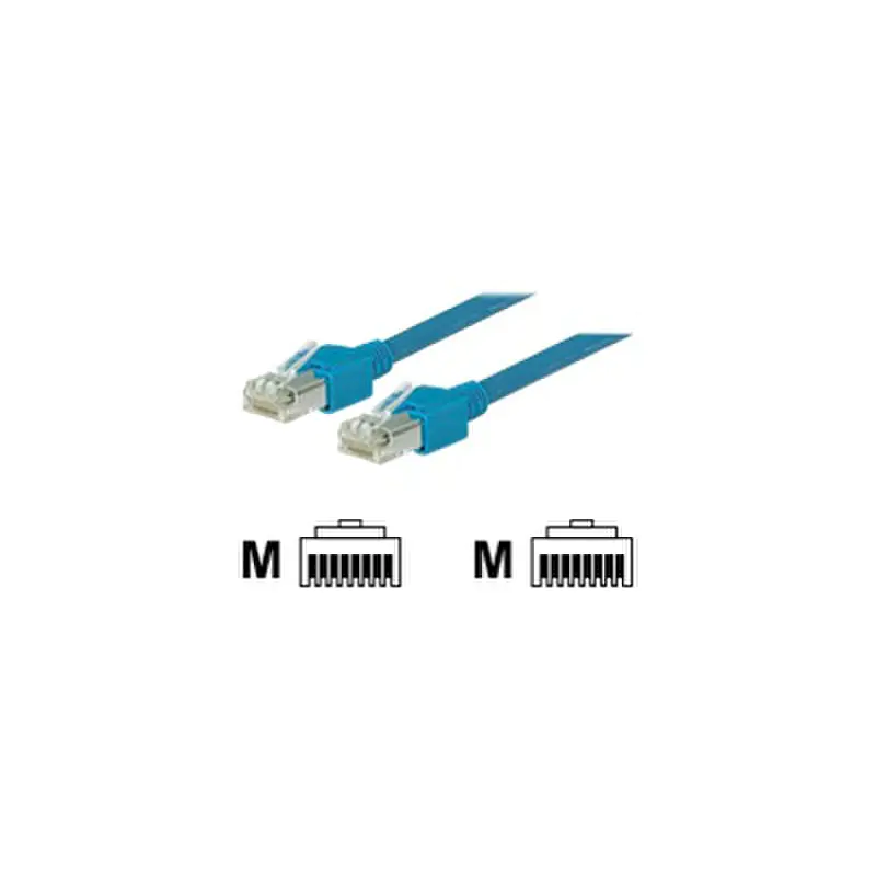 exertis Connect - Patch-Kabel - RJ-45 (M) zu RJ-45 (M) - 2 m - SF/UTP - CAT 5e - Blau