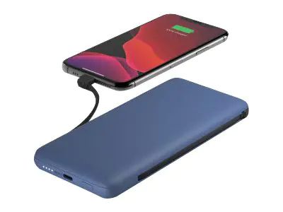 Belkin BoostCharge Plus - Powerbank - 10000 mAh - 23 Watt - Fast Charge - 2 Ausgabeanschlussstellen (Lightning, 24 pin USB-C) - Mitternachtsblau