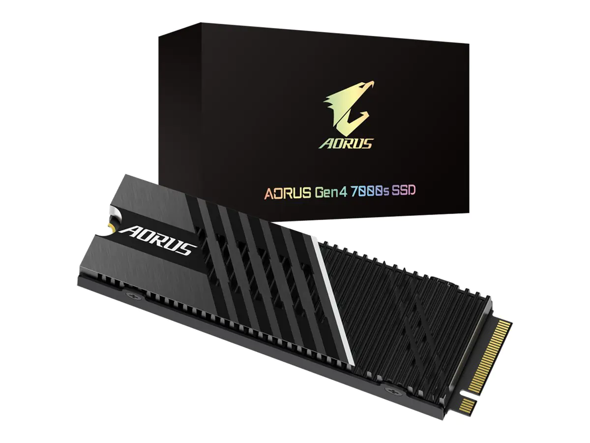 AORUS 7000s - SSD - 2 TB - intern - M.2 2280 - PCIe 4.0 x4 (NVMe) - Puffer: 1 GB - AES - integrierter Kühlkörper