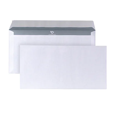 POSTHORN Briefumschlag DIN lang ohne Fenster 80g/m² mit Haftklebung Papier weiß 1.000 St./Pack.