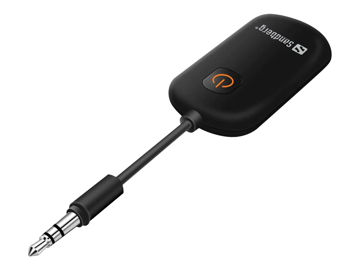 Sandberg Audio Link 2in1 TxRx - Drahtloser Bluetooth Audio-Empfänger / Transmitter für Kopfhörer, Handy