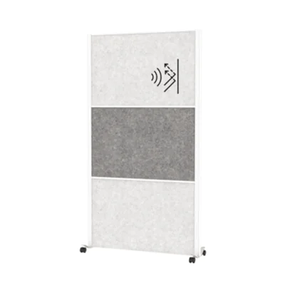 MAUL Stellwand MAULconnecto 100 x 182 cm (B x H) Zweibeinstativ 100 % PES-Fasern hellgrau, dunkelgrau