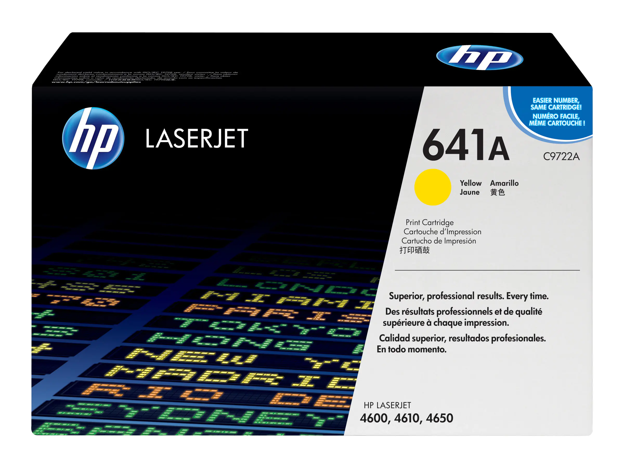 HP 641A - Gelb - Original - LaserJet - Tonerpatrone (C9722A) - für Color LaserJet 4600, 4610, 4650