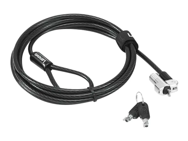 Kensington NanoSaver MasterKey Cable Lock - Sicherheitskabelschloss - Schwarz - 1.8 m - für ThinkCentre M75t Gen 2; ThinkPad L13 Yoga Gen 3; T14s Gen 3; X13 Gen 3