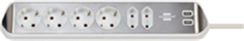Brennenstuhl estilo Ecksteckdosenleiste 6fach weiß - Kabel - Digital/Daten 1153590620