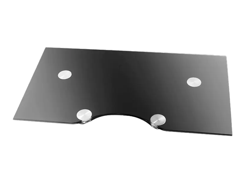 Hagor comPROnents series - Montagekomponente (Regal) - für AV-System - Glas, Stahl - Schwarz - Standfußmontage