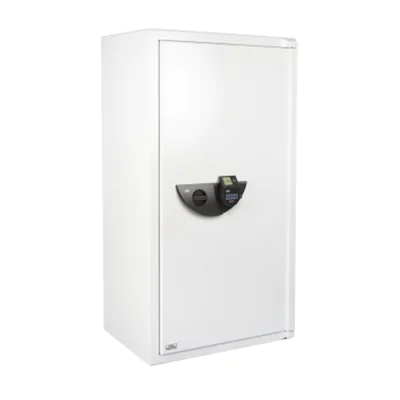 BURG-WÄCHTER Sicherheitsschrank WS Office-Line 806 E FP Innenmaße: 63,8 x 133,6 x 37 cm (B x H x T) 108,5mm Elektroschloss, Fingerabdruck Stahl hellgrau