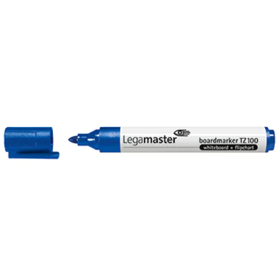 LEGAMASTER TZ 100 Boardmarker blau, 10 Stück(e), Blau, Rundspitze, Blau, Weiß, Polypropylen (PP), Rund 7-110503
