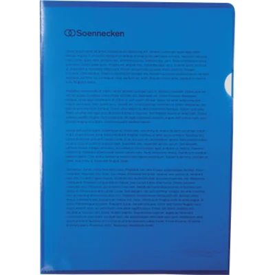 Soennecken Sichthülle 1514 DIN A4 PP blau 100 St./Pack.