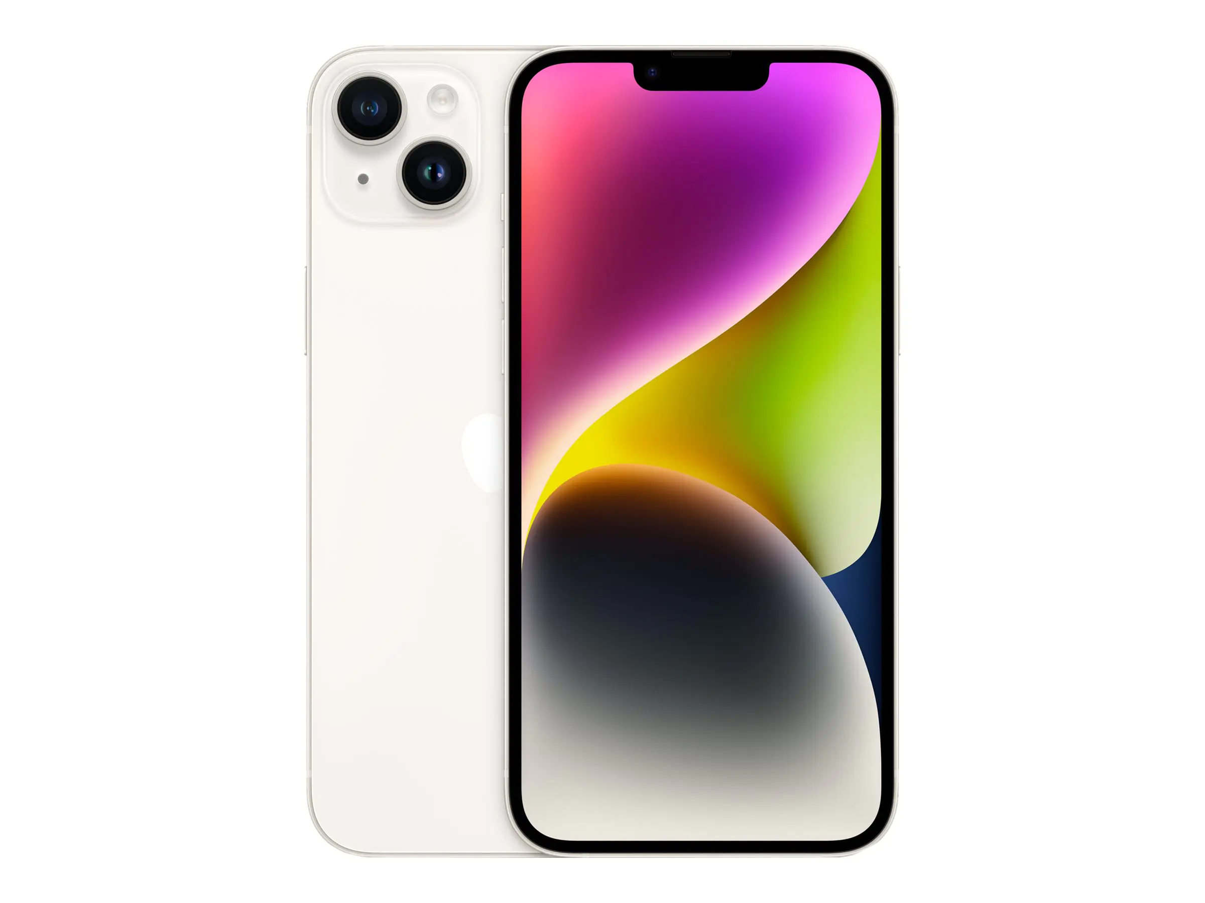 Apple iPhone 14 Plus - 5G Smartphone - Dual-SIM / Interner Speicher 128 GB - OLED-Display - 6.7" - 2778 x 1284 Pixel - 2 x Rückkamera 12 MP, 12 MP - front camera 12 MP - Starlight