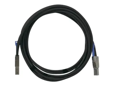 QNAP - Externes SAS-Kabel - SAS 12Gbit/s - 4 x Mini SAS HD (SFF-8644) (M) bis 4 x Mini SAS HD (SFF-8644) (M) - 3 m - Schwarz - für QNAP QXP-1620S-B3616W