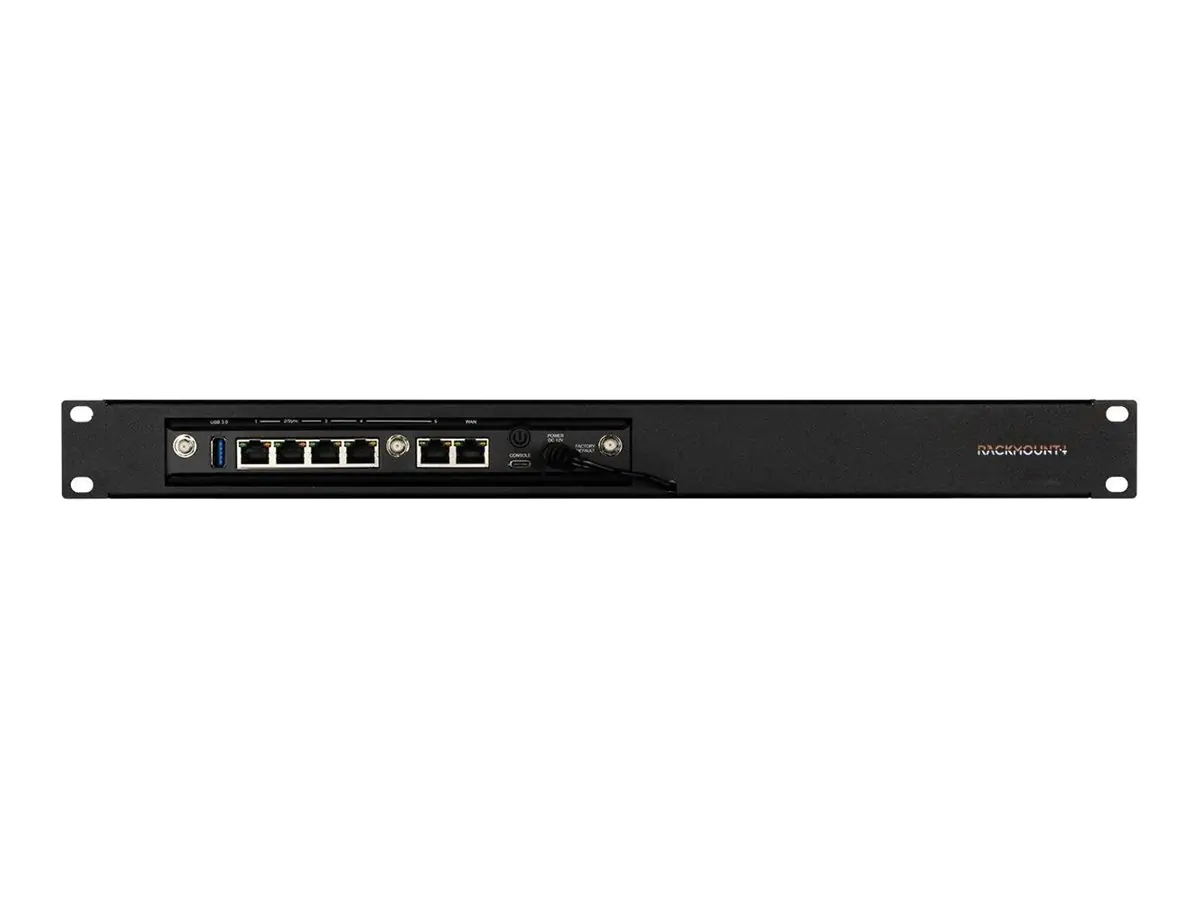 Rackmount.IT RM-CP-T5 - Montagesatz für Netzwerkgeräte - Rack montierbar - RAL 9005 - 1U - 48.3 cm (19")