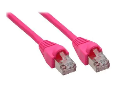 InLine - Patch-Kabel - RJ-45 (M) zu RJ-45 (M) - 20 m - SFTP - CAT 5e - geformt - pink