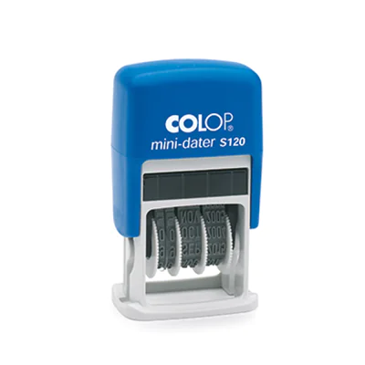 COLOP Datumstempel mini-dater S120 1452000200 24mm Kunststoff blau