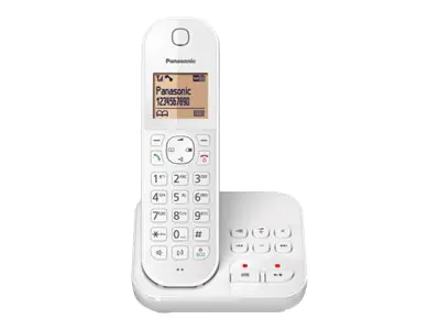 Panasonic KX-TGC420G - Schnurlostelefon - Anrufbeantworter mit Rufnummernanzeige - DECT - weiß