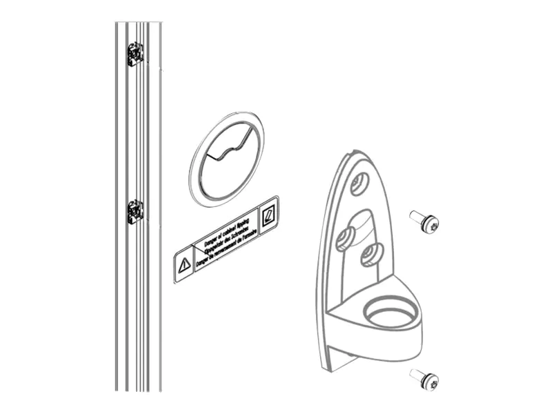 SCHROFF Monitorschwenkarm - Rack montierbar 25630184
