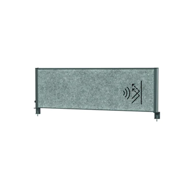 Jakob Maul GmbH MAUL 9761689, Schreibtisch-Trennwand, 1600 x 70 mm, Aluminium, Schwarz, 1600 mm, 70 mm