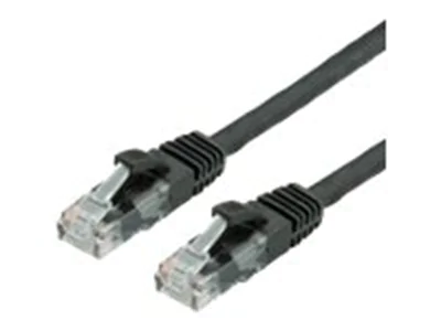 VALUE - Patch-Kabel - RJ-45 (M) zu RJ-45 (M) - 50 cm - UTP - CAT 6 - halogenfrei, verseilt - Schwarz