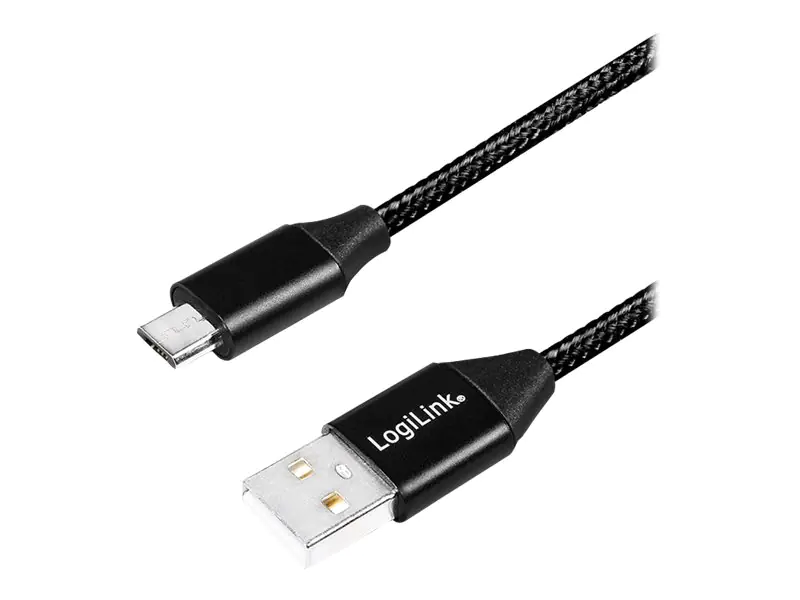 LogiLink - USB-Kabel - USB (M) zu Micro-USB Typ B (M) - USB 2.0 - 1 m - Schwarz