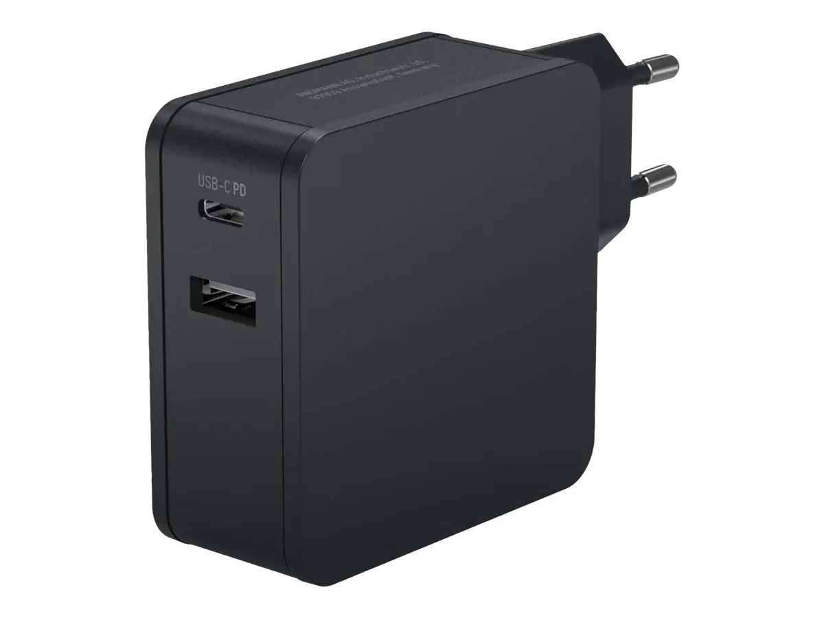 ANSMANN 247PD - Netzteil - 45 Watt - 4700 mA - PD, QC 3.0 - 2 Ausgabeanschlussstellen (USB, 24 pin USB-C) - Schwarz