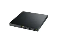 Zyxel XGS3700-24HP - Switch - L2+ - managed - 24 x 10/100/1000 (PoE+) + 4 x 10 Gigabit SFP+ - an Rack montierbar - PoE+ (460 W)
