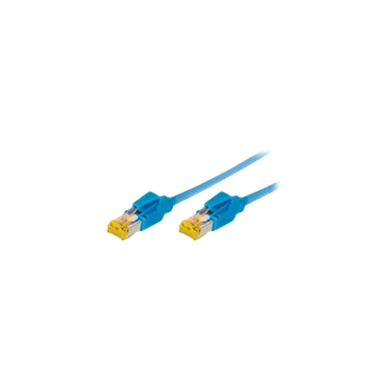 exertis Connect - Patch-Kabel - RJ-45 (M) zu RJ-45 (M) - 0.5 m - SFTP - CAT 6a - halogenfrei - Blau