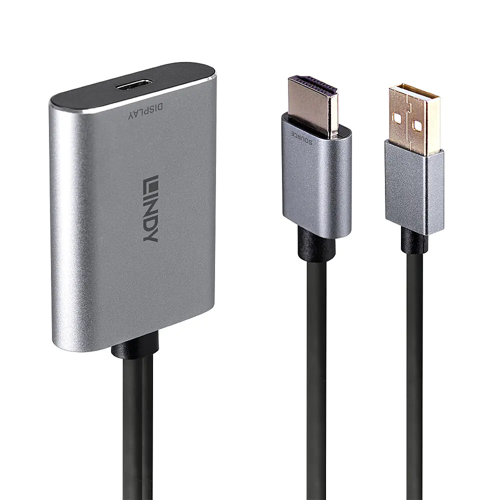 Lindy - Videoumwandler - USB-C - Grau