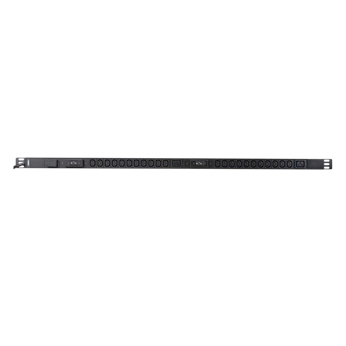 ATEN Basic PDU PE0324SG - Stromverteilungseinheit (Rack - einbaufähig) - Wechselstrom 100-240 V - 7680 VA - Eingabe, Eingang IEC 60309 32A - Ausgangsanschlüsse: 24 (2 x IEC 60320 C19, 22 x IEC 60320 C13) - 0U - 3.05 m Schnur