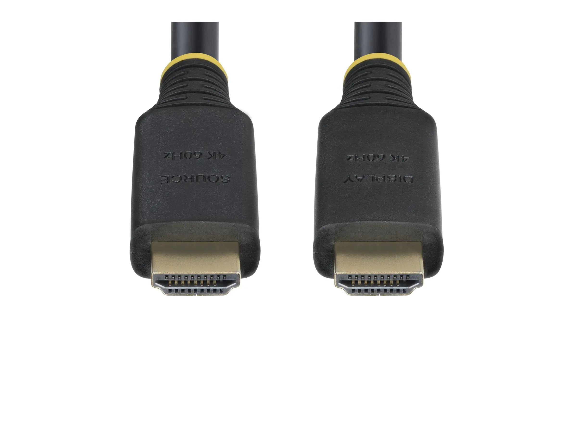 StarTech 15m (49.2ft) Active High Speed HDMI Cable, 4K60Hz - Highspeed - HDMI-Kabel mit Ethernet - HDMI männlich zu HDMI männlich - 15 m - abgeschirmt - Schwarz - aktiv, 4K60Hz UHD-Support, Support von 2K 144 Hz, HDR10-Support