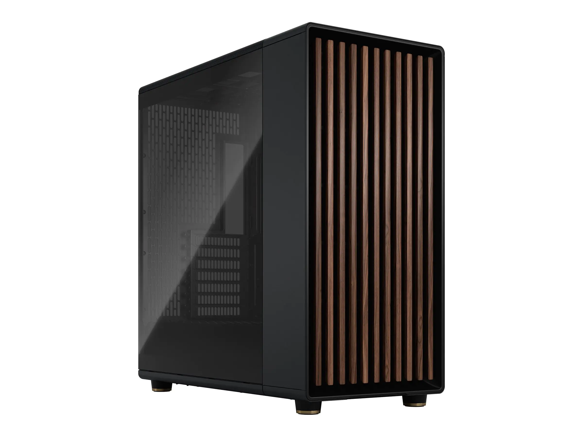 Fractal Design North XL - Tower - E-ATX - Seitenteil mit Fenster (gehärtetes Glas) - keine Spannungsversorgung (ATX) - Charcoal Black - USB/Audio/Mic