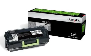 Lexmark 520XN - Besonders hohe Ergiebigkeit - Schwarz - Original - Tonerpatrone für Etikettenanwendungen Lexmark Corporate - für Lexmark MS711dn