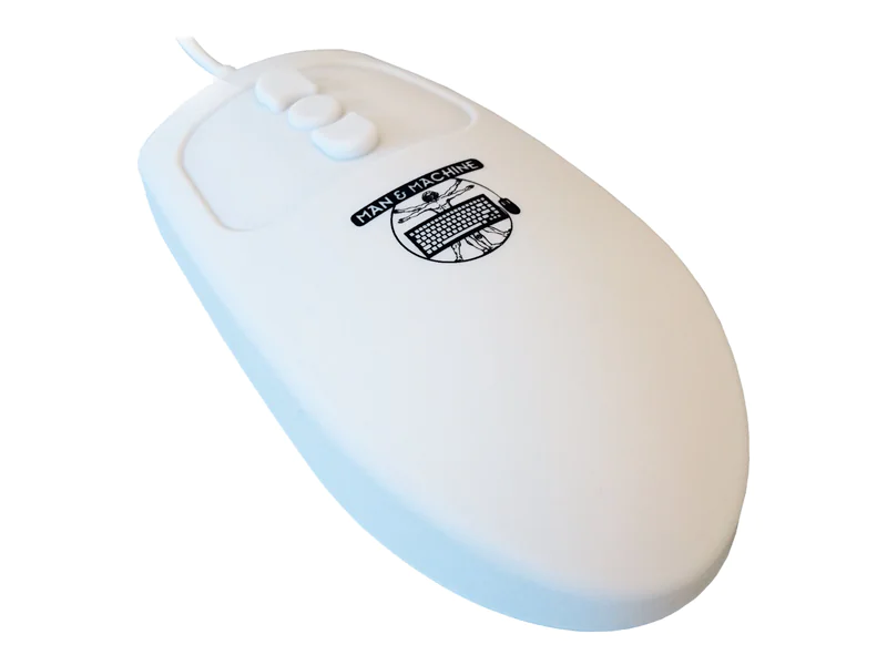Man-Machine Man & Machine Mighty Mouse 5, Beidhändig, USB Typ-A, Weiß MM/W5
