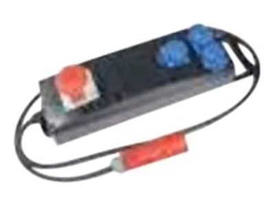 Bachmann - Steckdosenleiste - Wechselstrom 400 V - Eingabe, Eingang CEE 7/4 - Ausgangsanschlüsse: 3 (3 x CEE 7/4) - 2 m Schnur