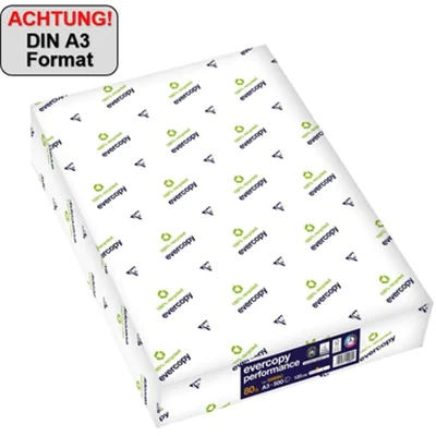 Evercopy Kopierpapier Performance 50069C A3 80g 500Blatt