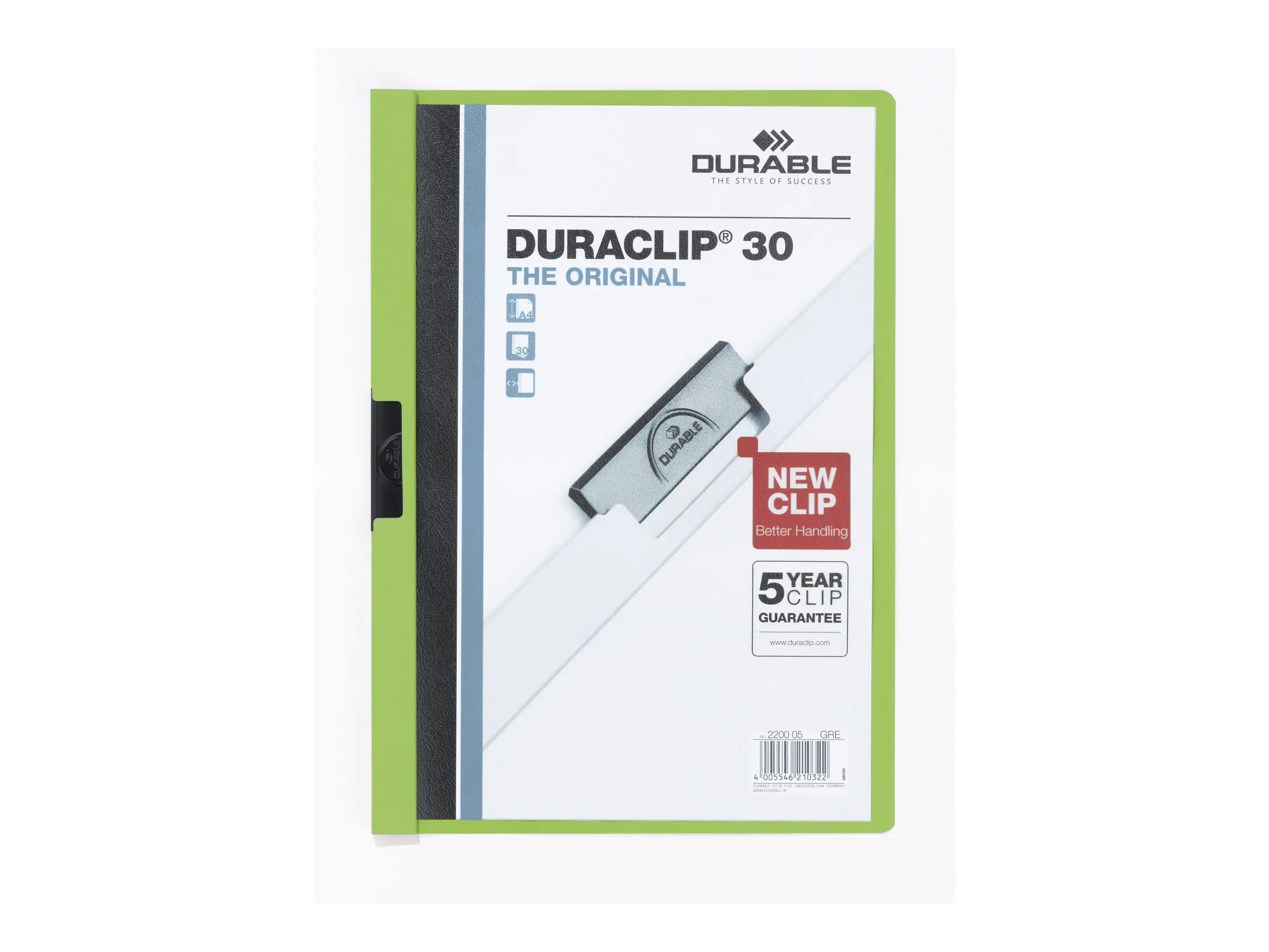 Durable DURACLIP 30 - Klemmhefter - für A4 (210 x 297 mm) 220005
