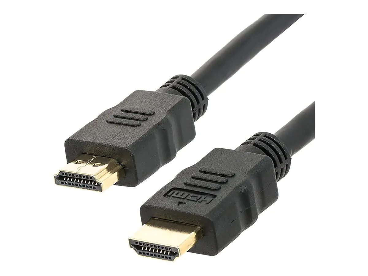 Techly Highspeed - HDMI-Kabel mit Ethernet - HDMI männlich zu HDMI männlich - 50 cm - Schwarz - bi-d