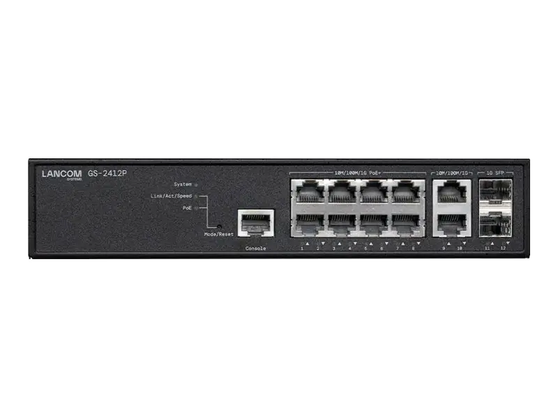 Lancom Managed L2 PoE+ Access Switch mit 10 Gigabit Ethernet 2 SFP - Switch - 24 Gbps