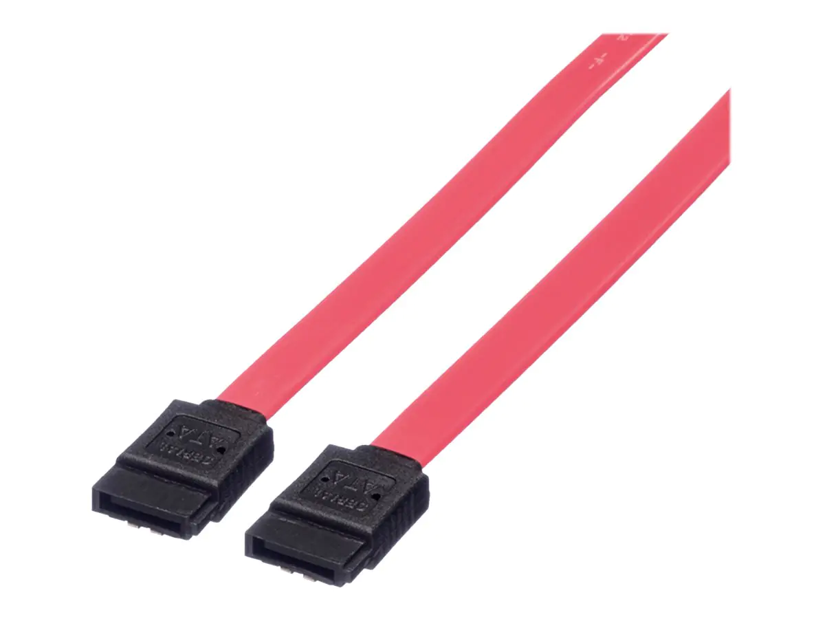 Secomp VALUE - SATA-Kabel - Serial ATA 150/300/600 - SATA (W) zu SATA (W) - 50 cm - eingerastet - Rot
