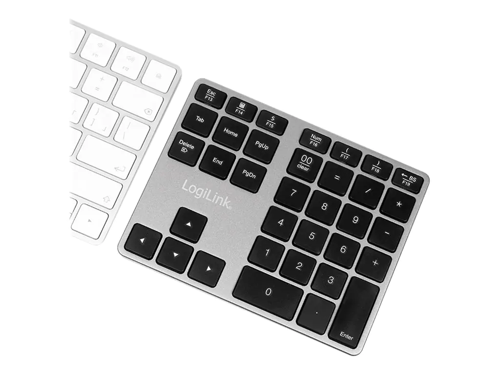 LogiLink - Tastenfeld - kabellos - Bluetooth 3.0 - Space-grau