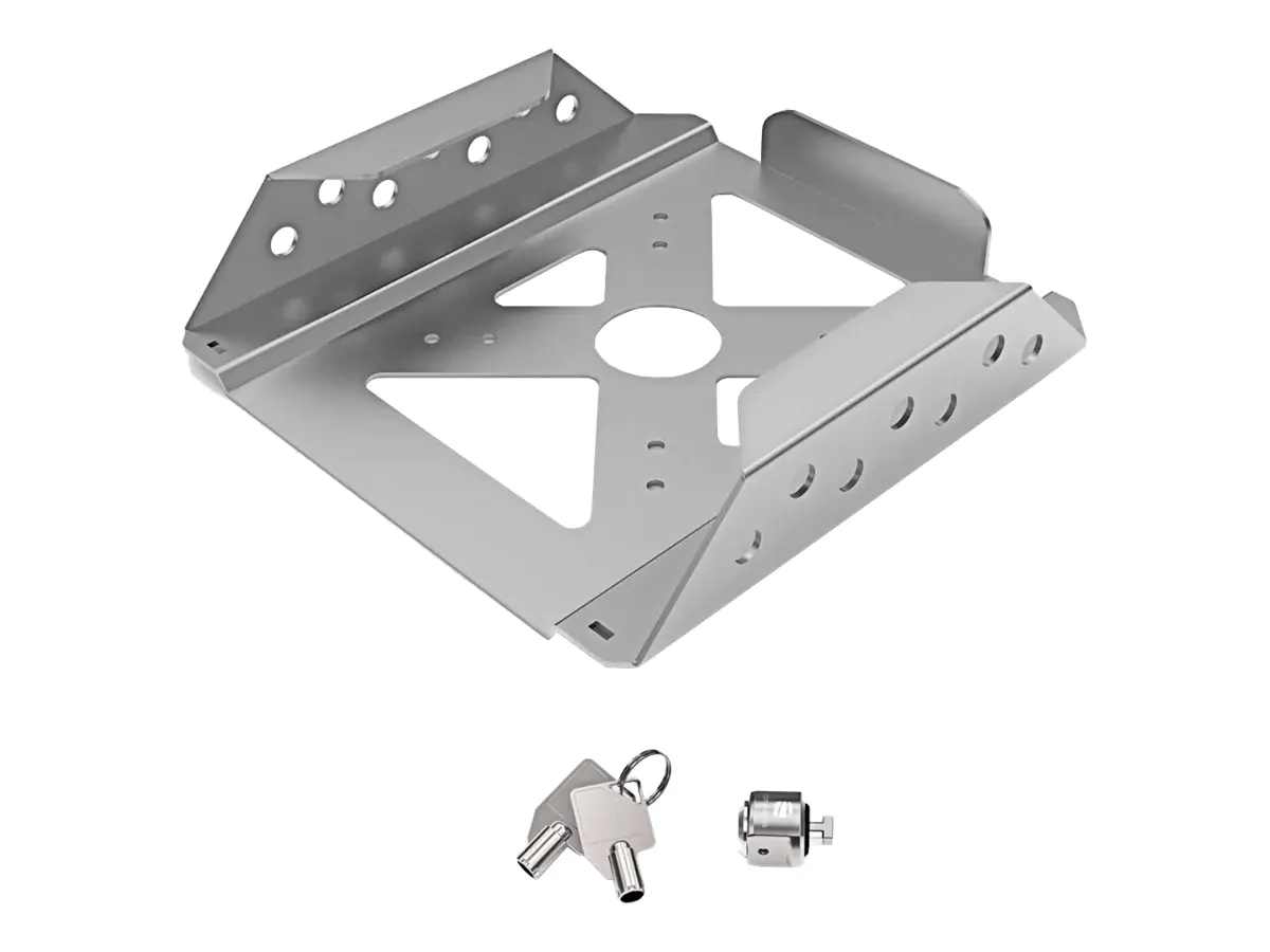 Compulocks Gehäuse - für Mac mini - gesichert - verriegelbar - hochwertiges Aluminium - Wandmontage, unter dem Schreibtisch, hinter Flatpanel, Tischmontage - für Apple Mac mini (Anfang 2020, Ende 2012, Ende 2014, Ende 2018) MMEN76_UKA25HD
