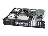 Supermicro SC523 L-505B - Rack-Montage - 2U - ATX 500 Watt - Schwarz