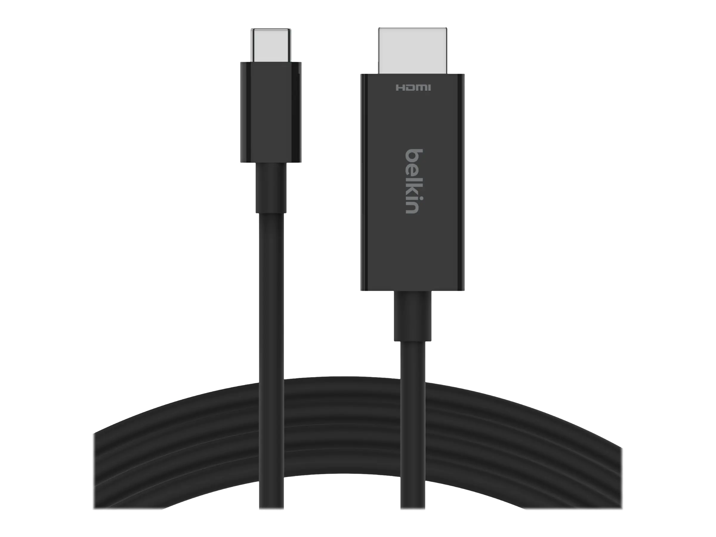 Belkin Connect - Adapterkabel - 24 pin USB-C männlich zu HDMI männlich - 2 m - Schwarz - Support von 8K 60 Hz, DP Alt Modus-Support, passiv