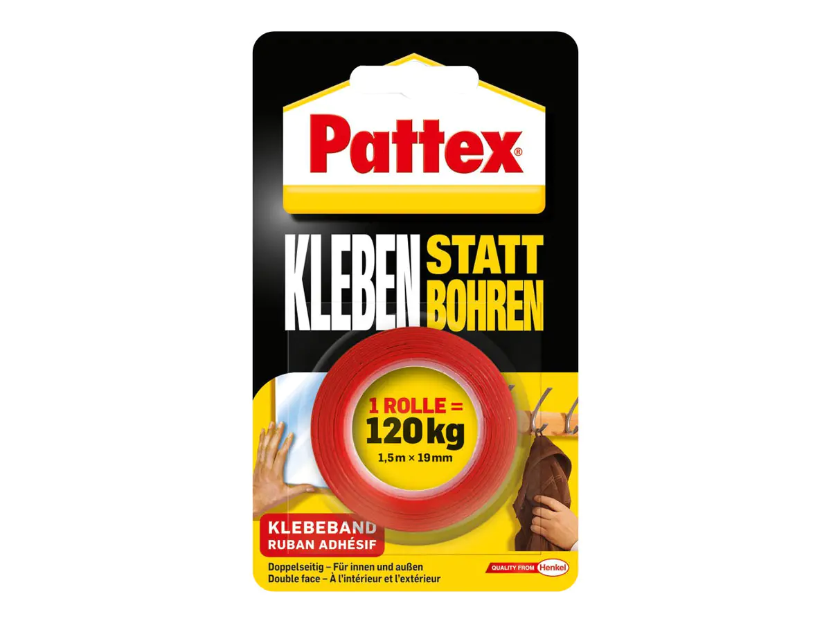 Pattex Doppelseitiges Klebeband - 19 mm x 1.5 PXMT2