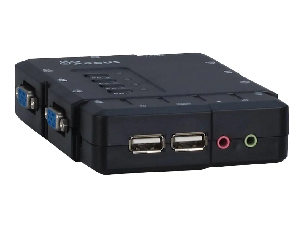 Argus KVM CS-41UA - KVM-/Audio-Switch - 4 x KVM /Audio