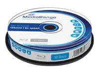 MEDIARANGE 10 x BD-R - 25 GB 6x - Spindel MR499