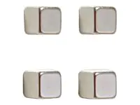 Franken GmbH FRANKEN - Magnet - 1 x 1 cm - Chrom (Packung HMN1010