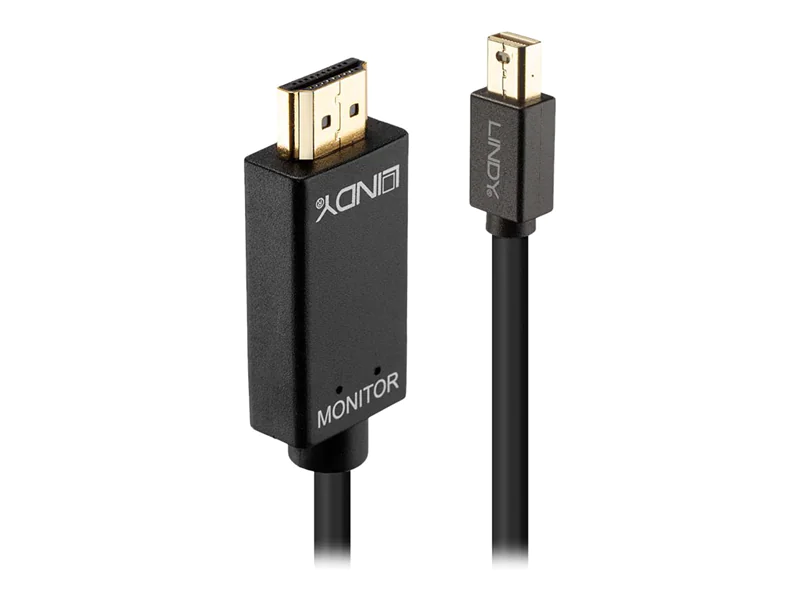 Lindy - Video- / Audiokabel - Mini DisplayPort (M) bis HDMI (M) - 1 m - passiv, 4K Unterstützung
